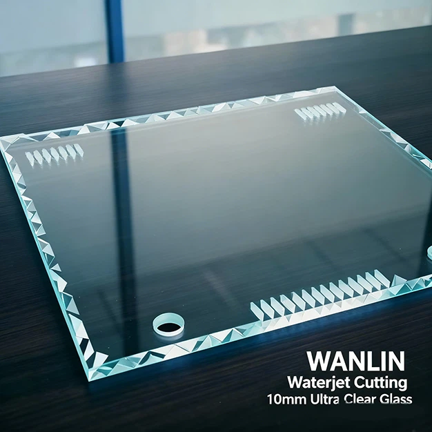 Glass water jet cutting Glass water jet cutting