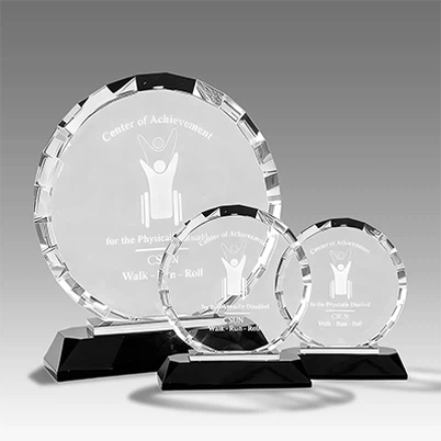 Crystal Clear Rund Achievement virðisløn